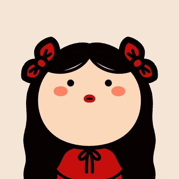4k lovely girl cartoon wallpaper