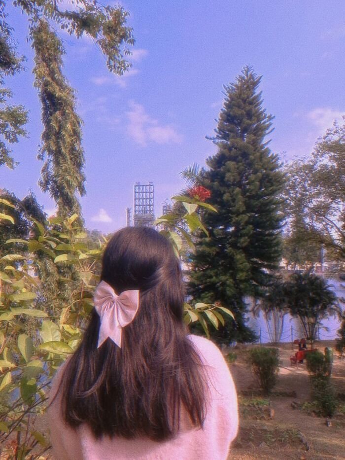 aethetics hidden face dp for girls full hd