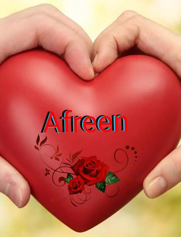 afreen name dp 1