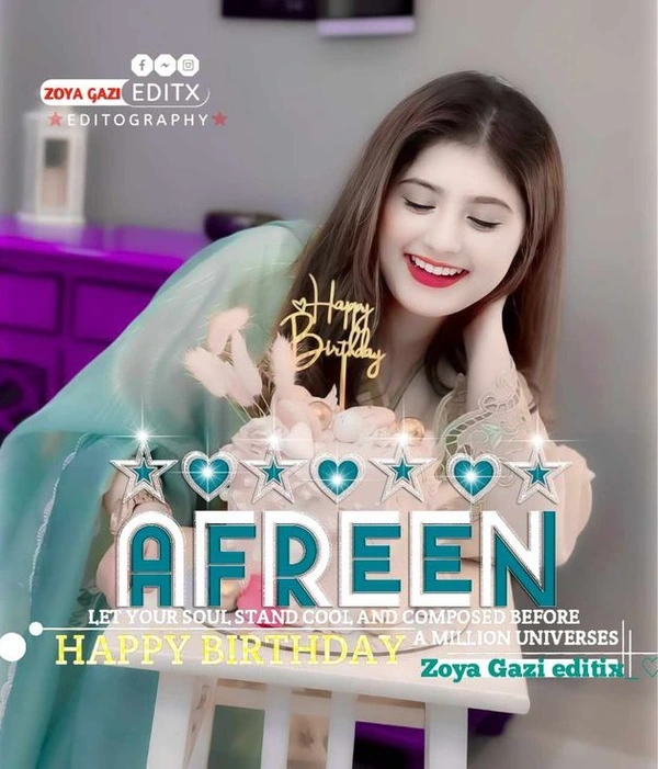 afreen name dp 18