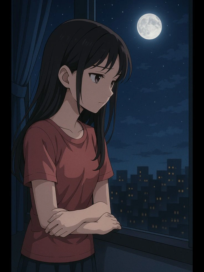 animated sad girl dp 1