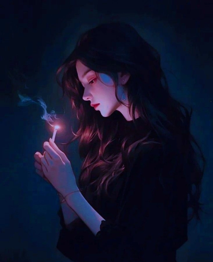 animated sad girl dp 3