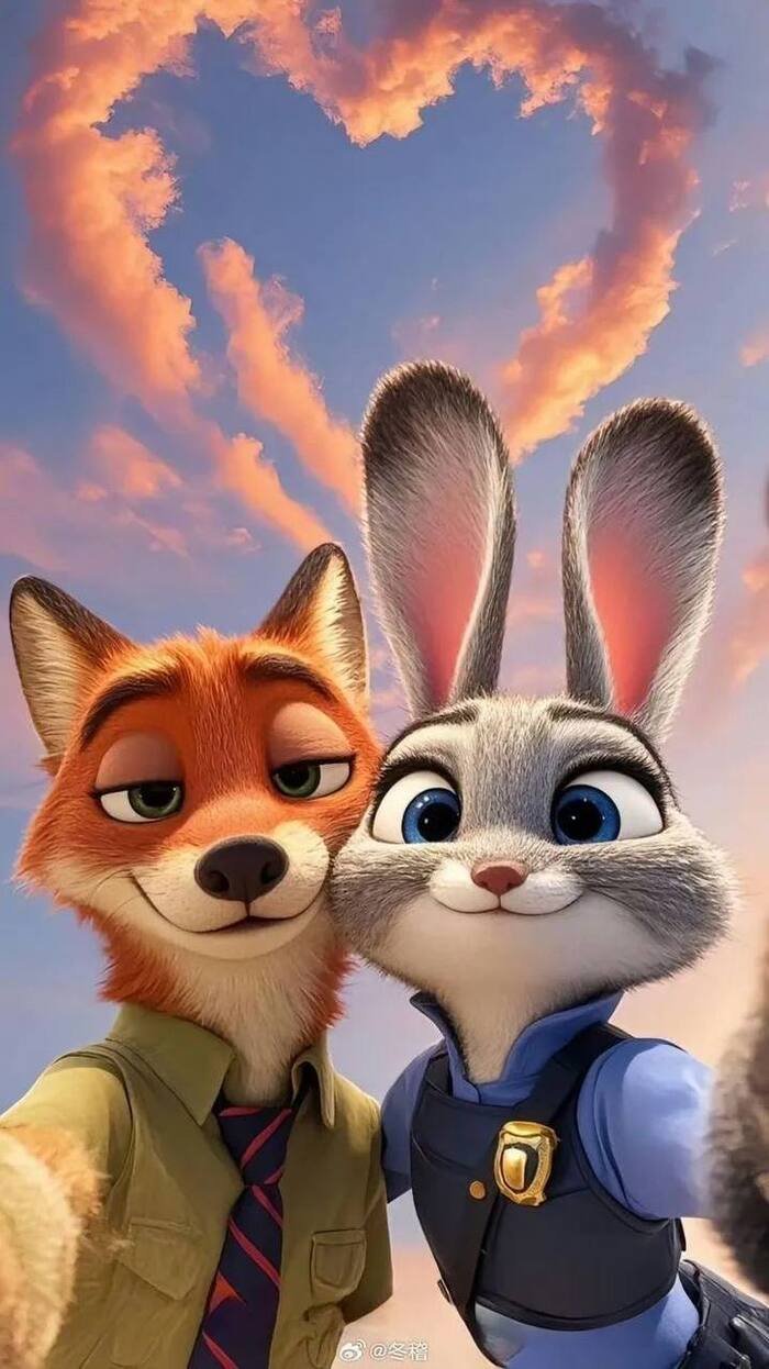 cartoon couple dp zootopia