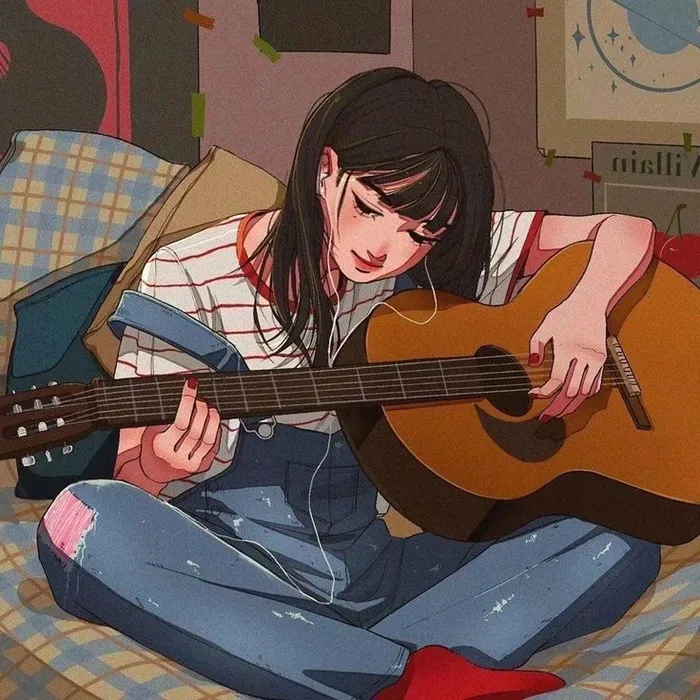 guitar girl dp 9