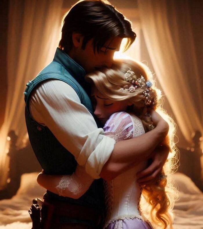 hd cartoon couple dp image