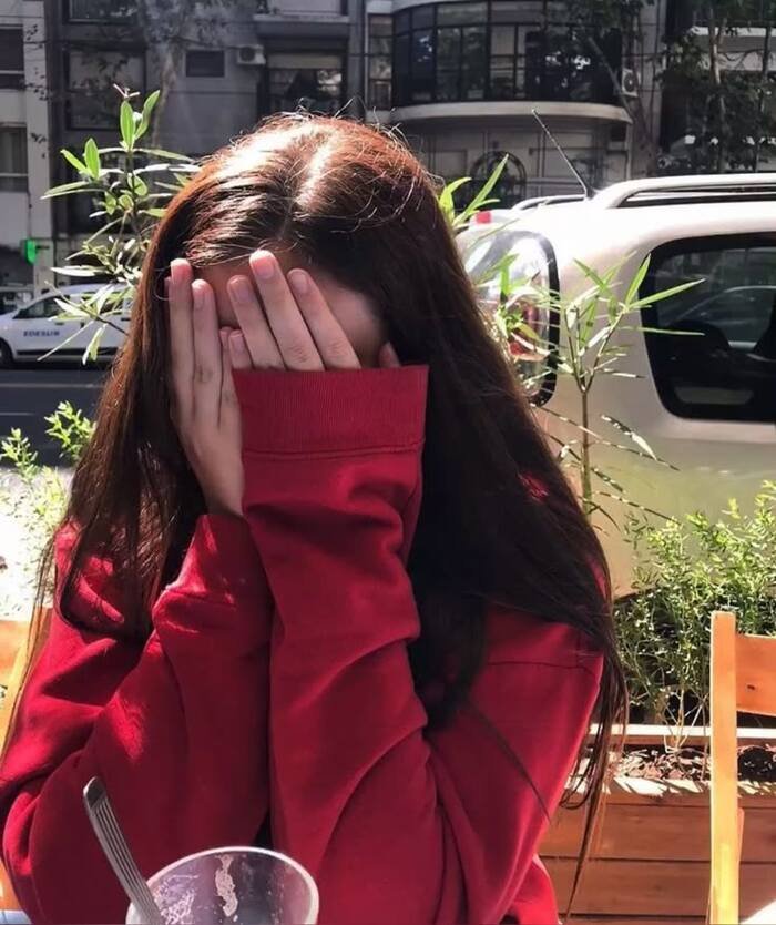 hidden face dp for girls