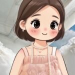 lovely girl cartoon wallpaper image full hd