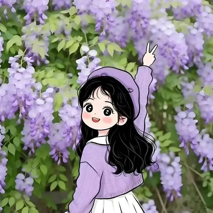 lovely girl cartoon wallpaper instagram photo hd