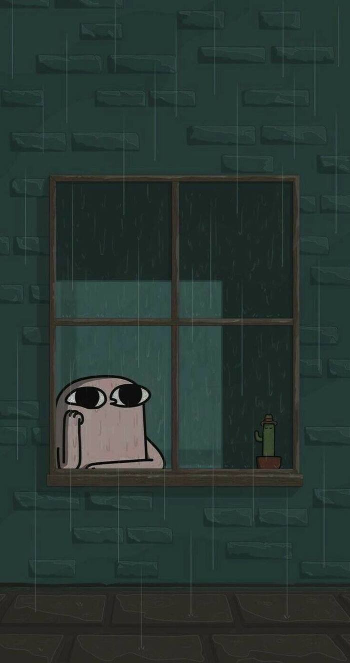 sad girl cartoon aethetic full hd
