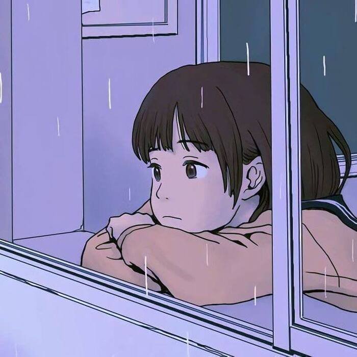 sad girl cartoon aethetic hd