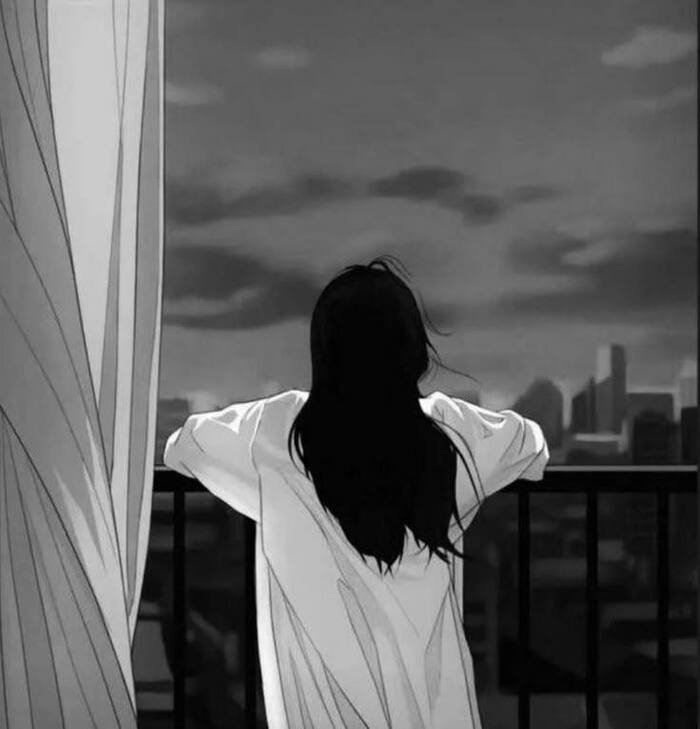 sad girl cartoon aethetics cute 4k