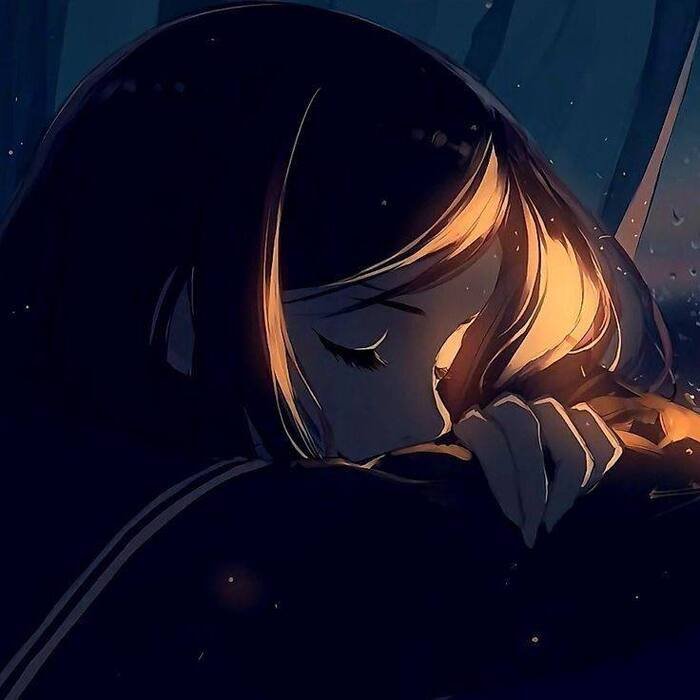 sad girl cartoon aethetics cute hd