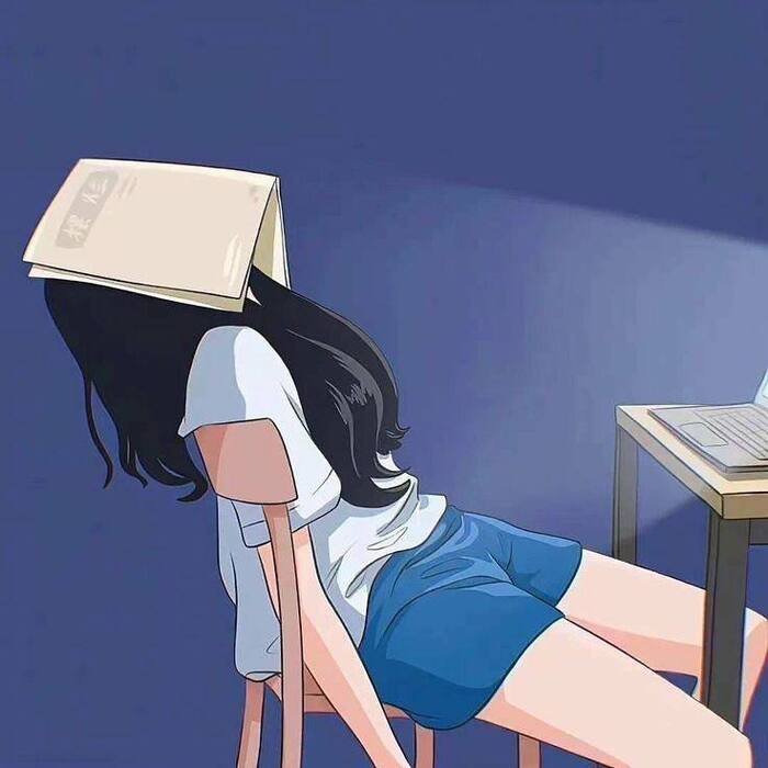 sad girl cartoon aethetics hd