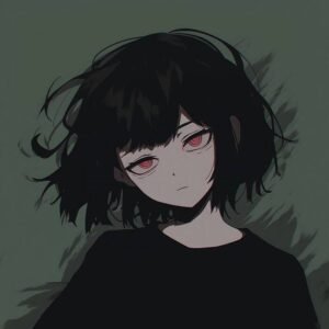 sad girl cartoon aethetics image hd