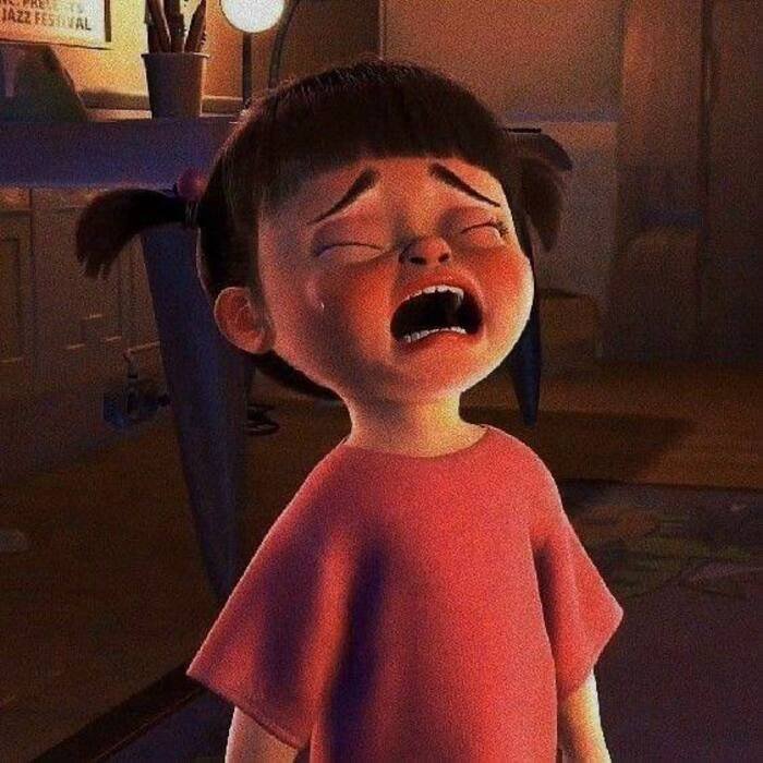 sad girl cartoon down mood aethetic