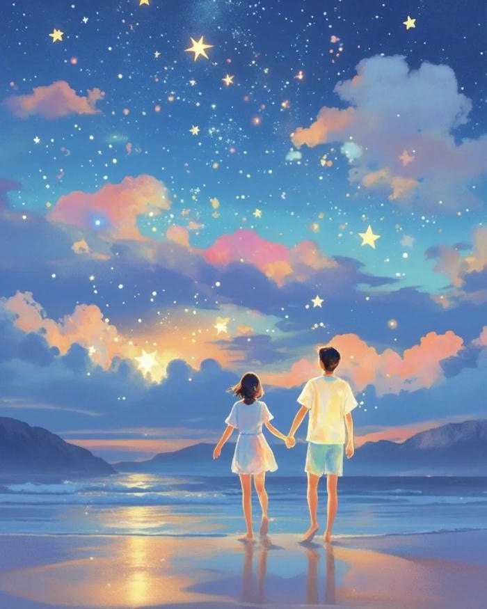 cartoon couple dp laughing together in happiness.