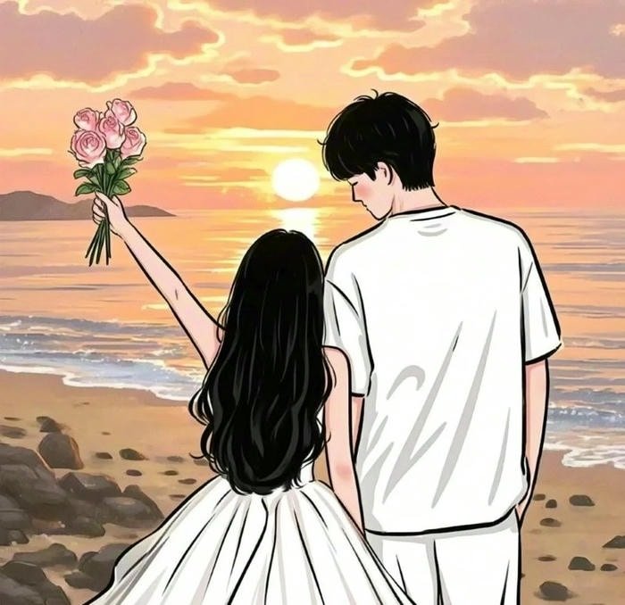 cute anime couple dp cozy moment