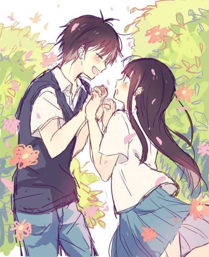 cute anime couple dp hd