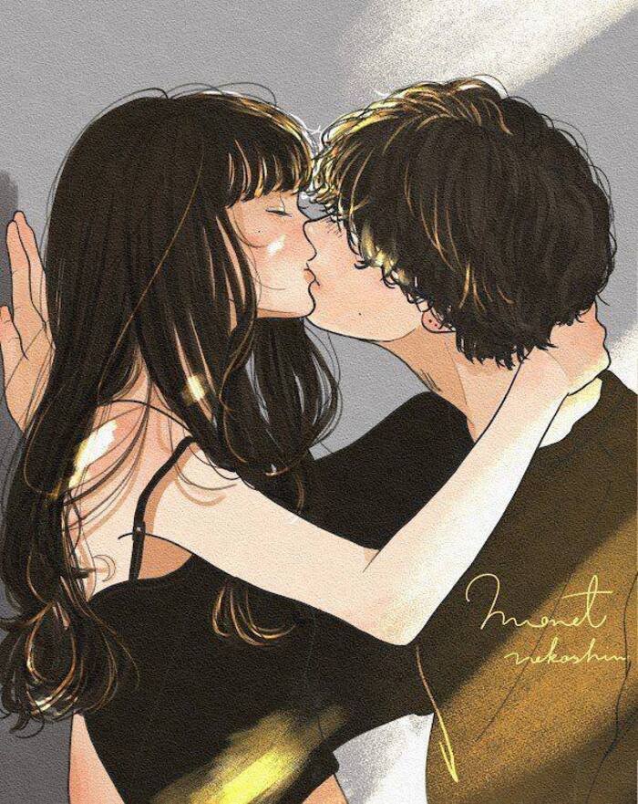 cute anime couple dp hot