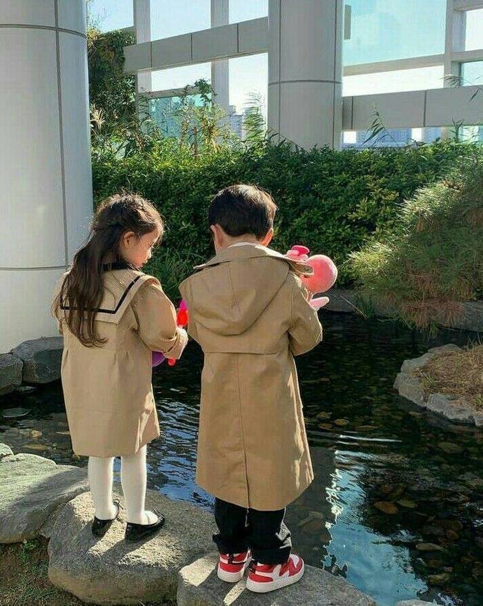 cute baby couple dp full hd