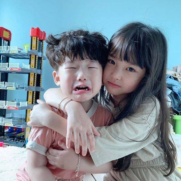 cute baby couple dp photo aethetics hd