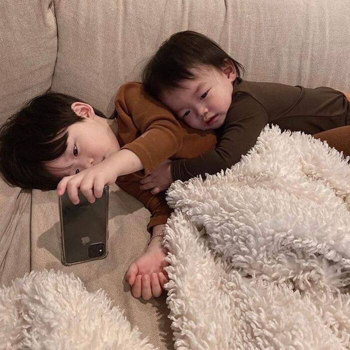 cute baby couple dp photo aethetics
