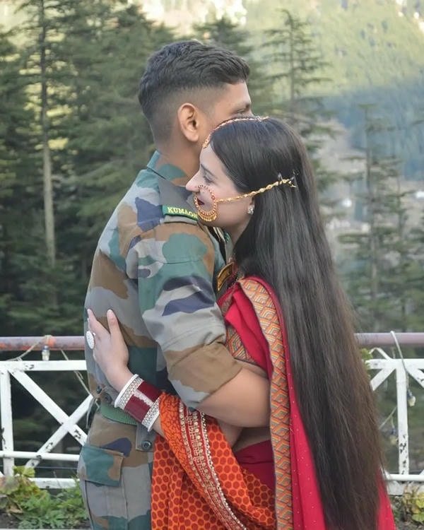 funny army couple dp showing playful couple vibes.