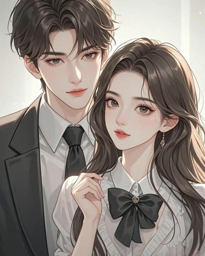 happy anime couple dp