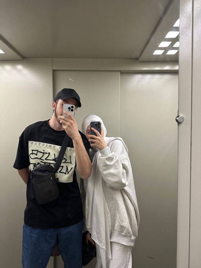 hd image hijab couple dp beautiful
