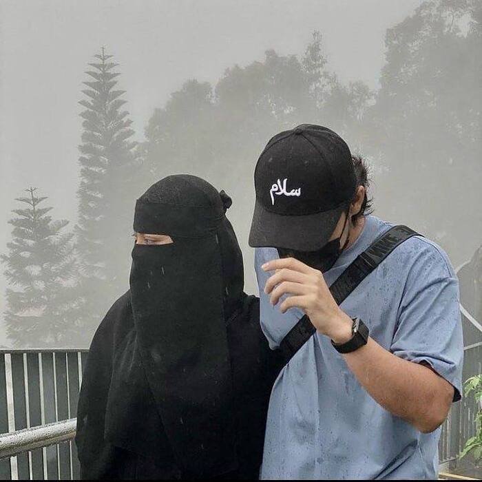 hd image hijab couple dp hot