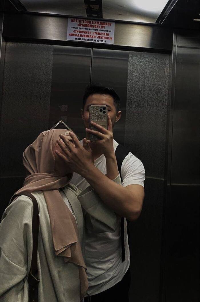 hijab couple dp image photo