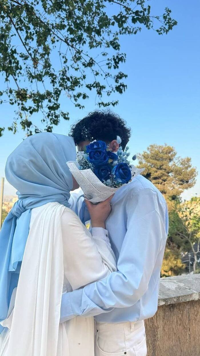 hijab couple dp image