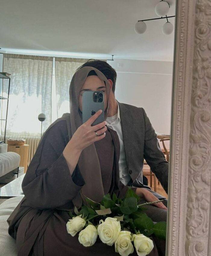 hijab couple dp