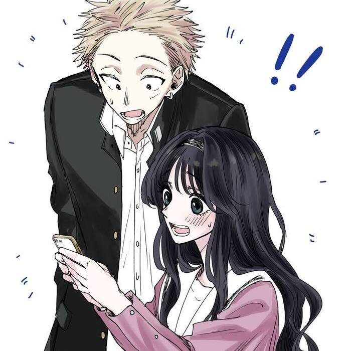 image cute anime couple dp aethetics hd