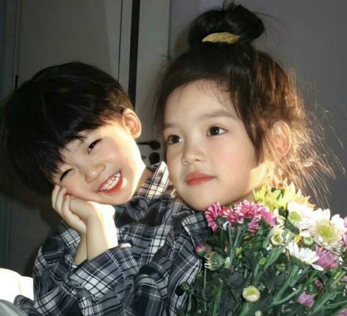 image cute baby couple dp hd