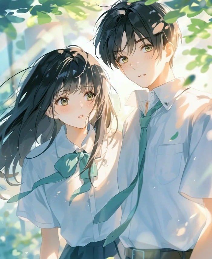 kawaii anime couple dp