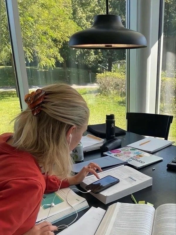 motivational study girl dp for academic goals.