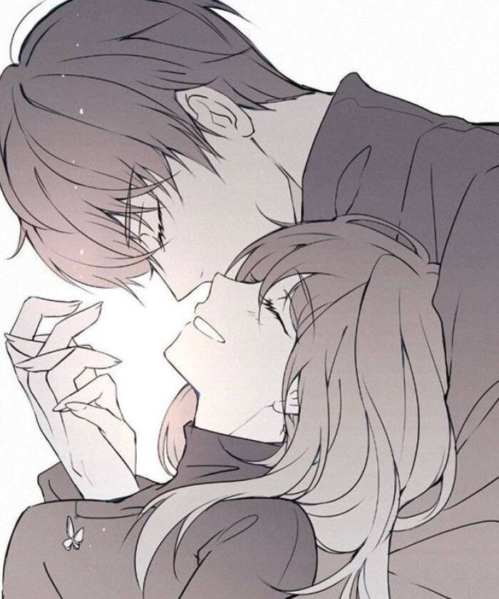 photo cute anime couple dp aethetics full hd