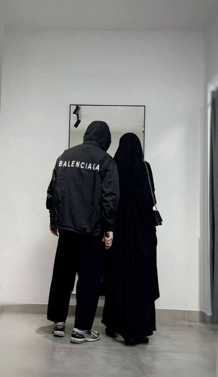 photo hijab couple dp beautiful
