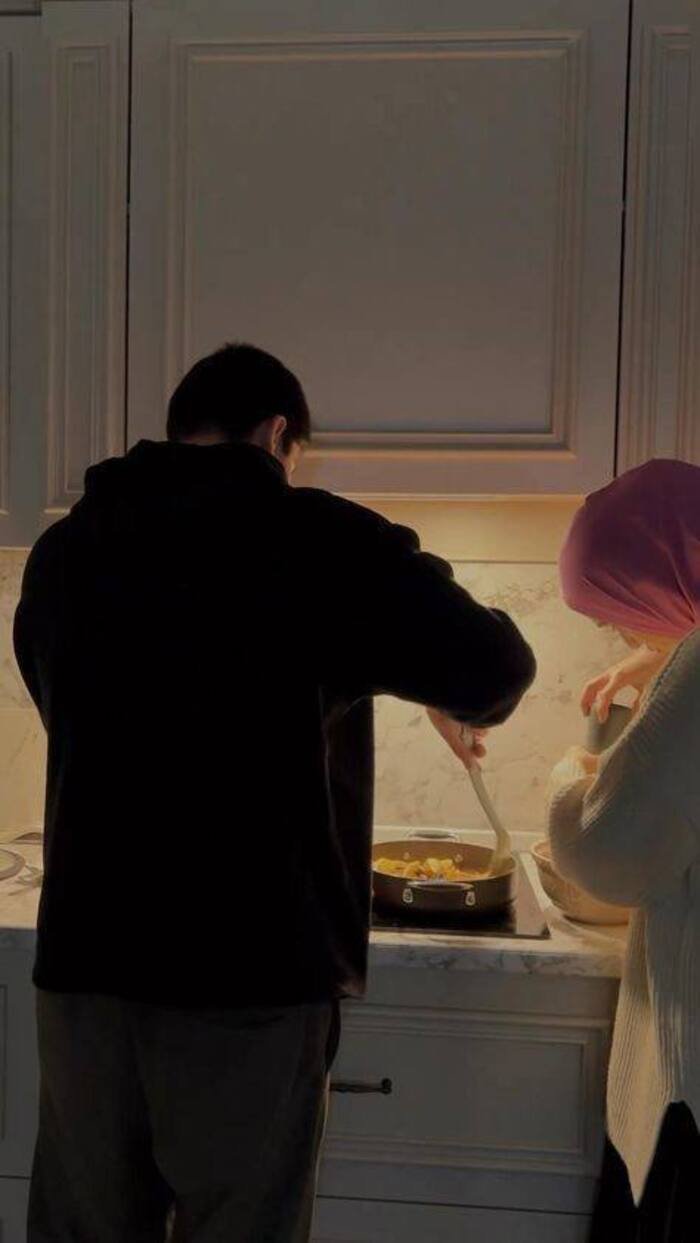 photo hijab couple dp hd