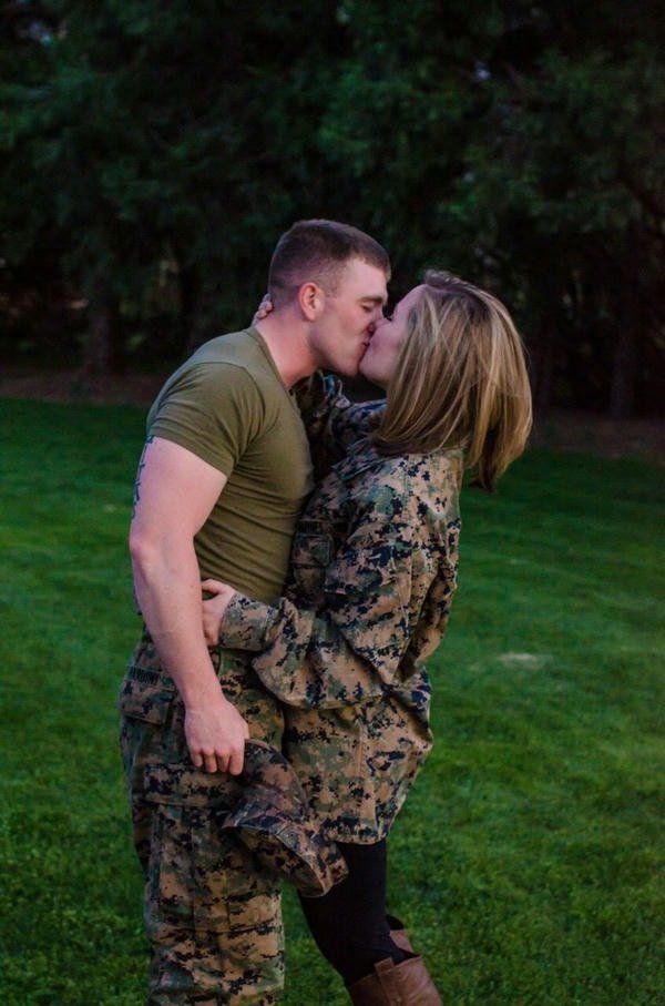 romantic army couple dp with military uniform style.