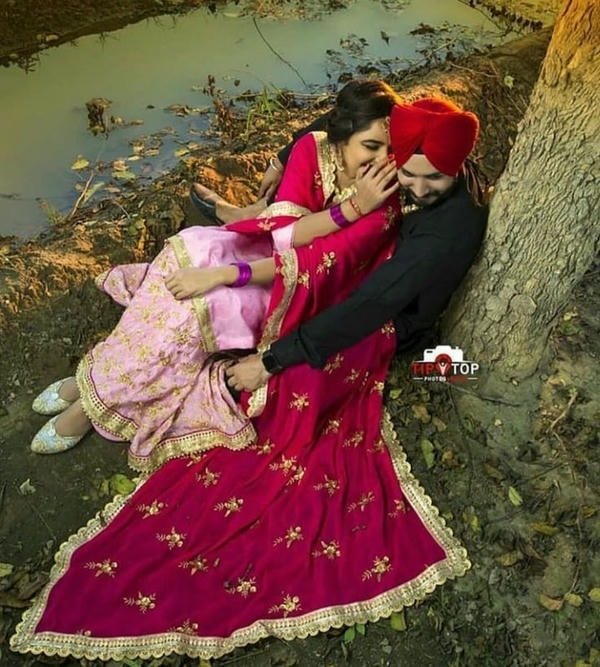 romantic look punjabi couple dp