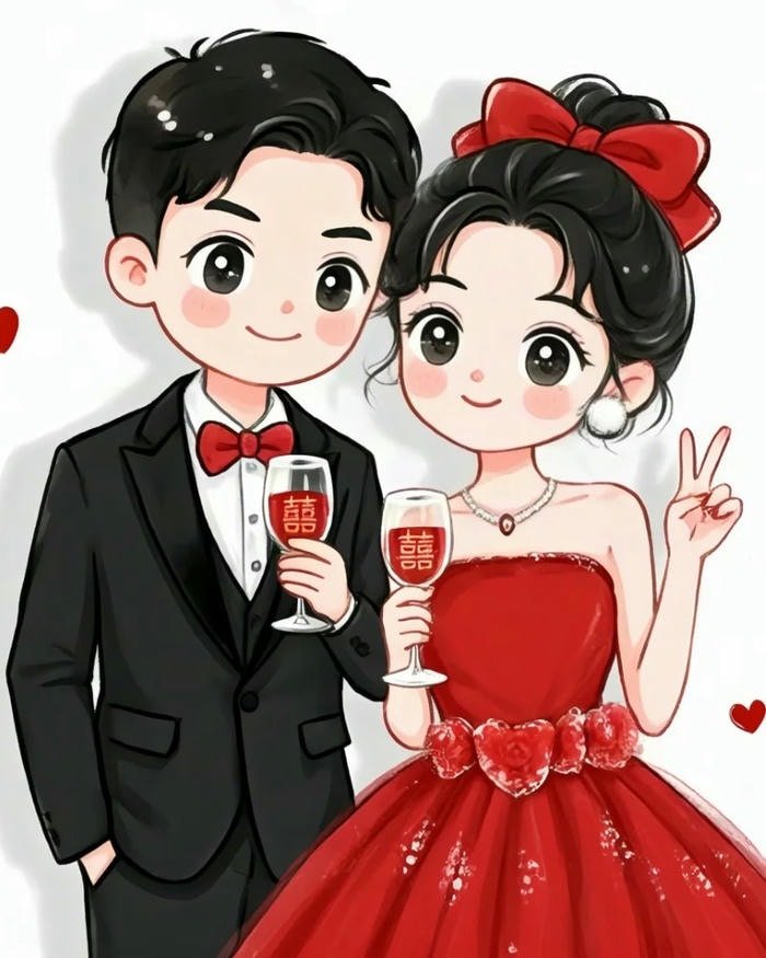 sweet cartoon couple dp for love profile picture.