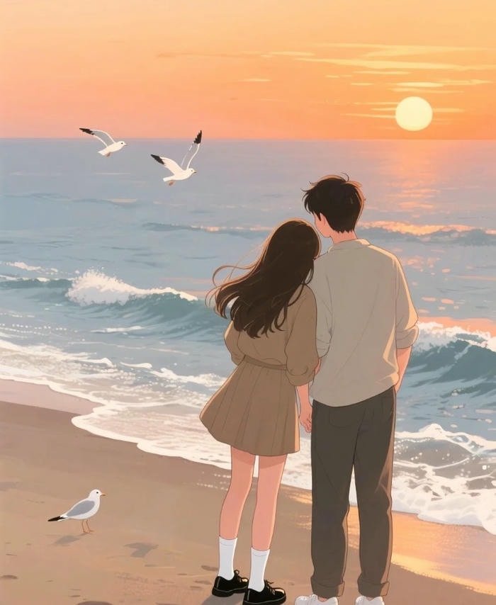 sweet moment anime couple dp