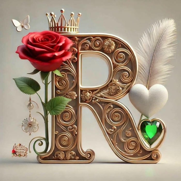 Beautiful r name dp profile picture.