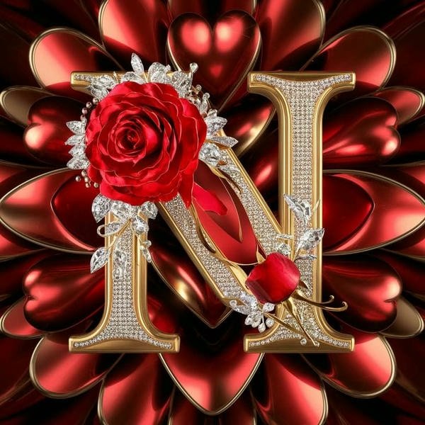 Classic n name dp profile image.