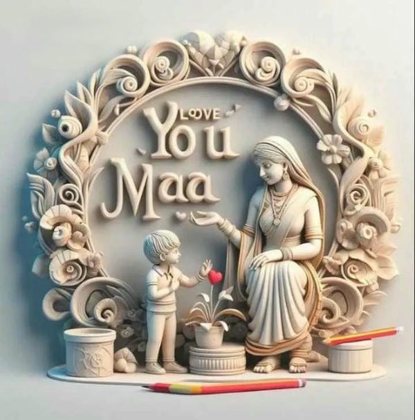 Clear focus maa name dp portrait.