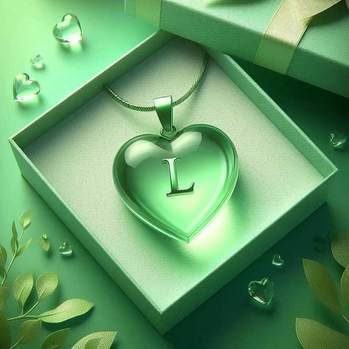 Modern aesthetic l name dp image.