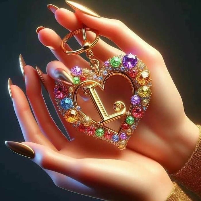 Trendy l name dp display picture.