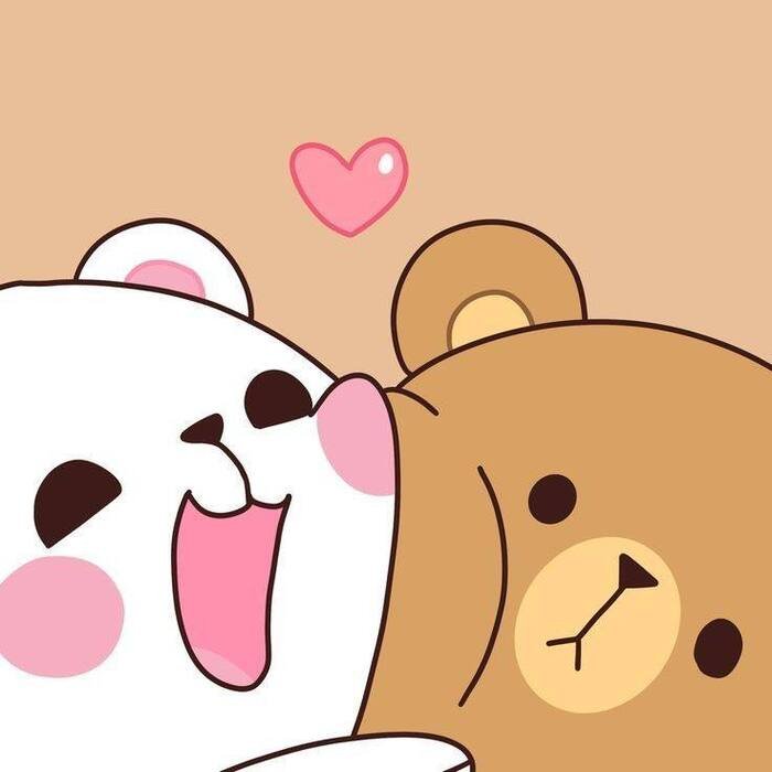 aethetic cute love images bear